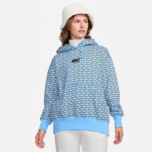 Nike Women's Blue Graphic Hoodie
